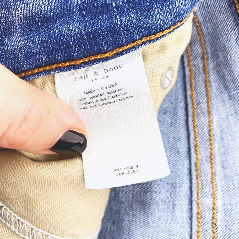 Rag & Bone Nina High‎ Rise Ankle Skinny Jeans